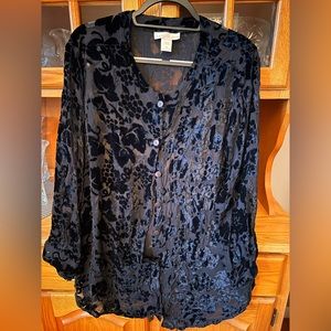 Velvet Flower Blouse